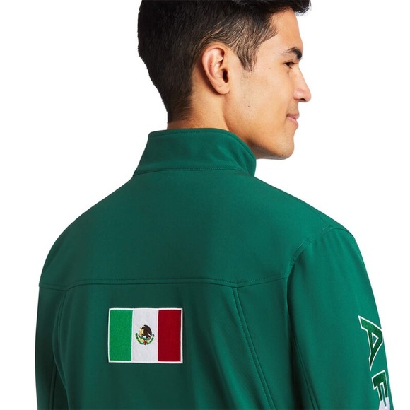 Nwt! Ariat softshell team Mexico jacket - Picture 2 of 4